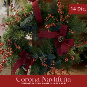 Taller "Corona de Navidad" Domingo 14 diciembre - A Cortiña